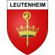 Pegatinas escudo de armas de Leutenheim adhesivo de la etiqueta engomada