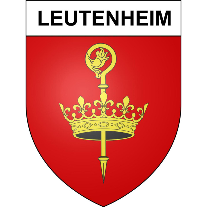 Leutenheim 67 ville sticker blason écusson autocollant adhésif