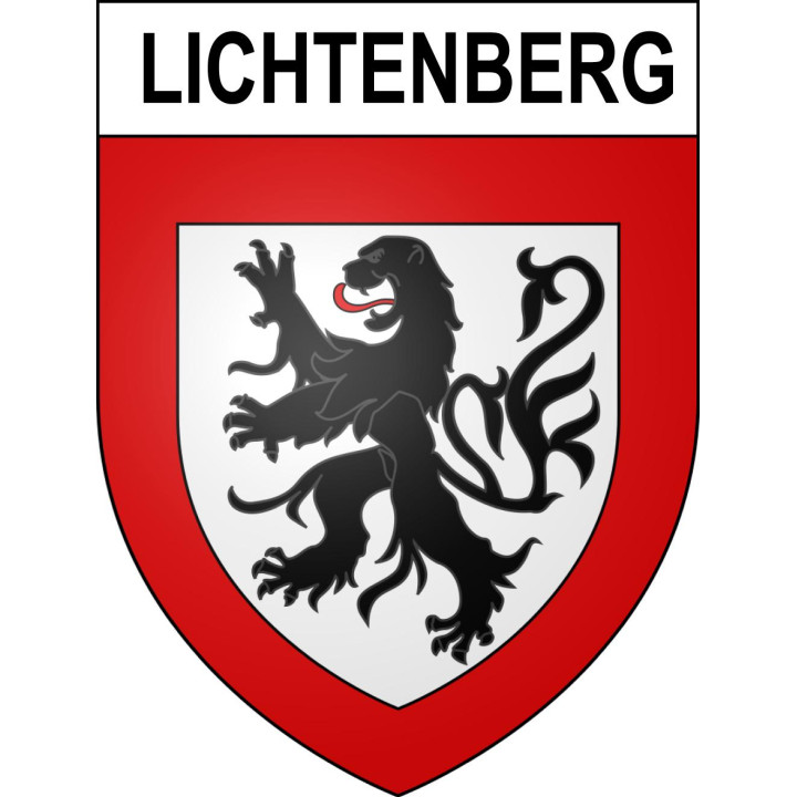 Lichtenberg 67 ville sticker blason écusson autocollant adhésif