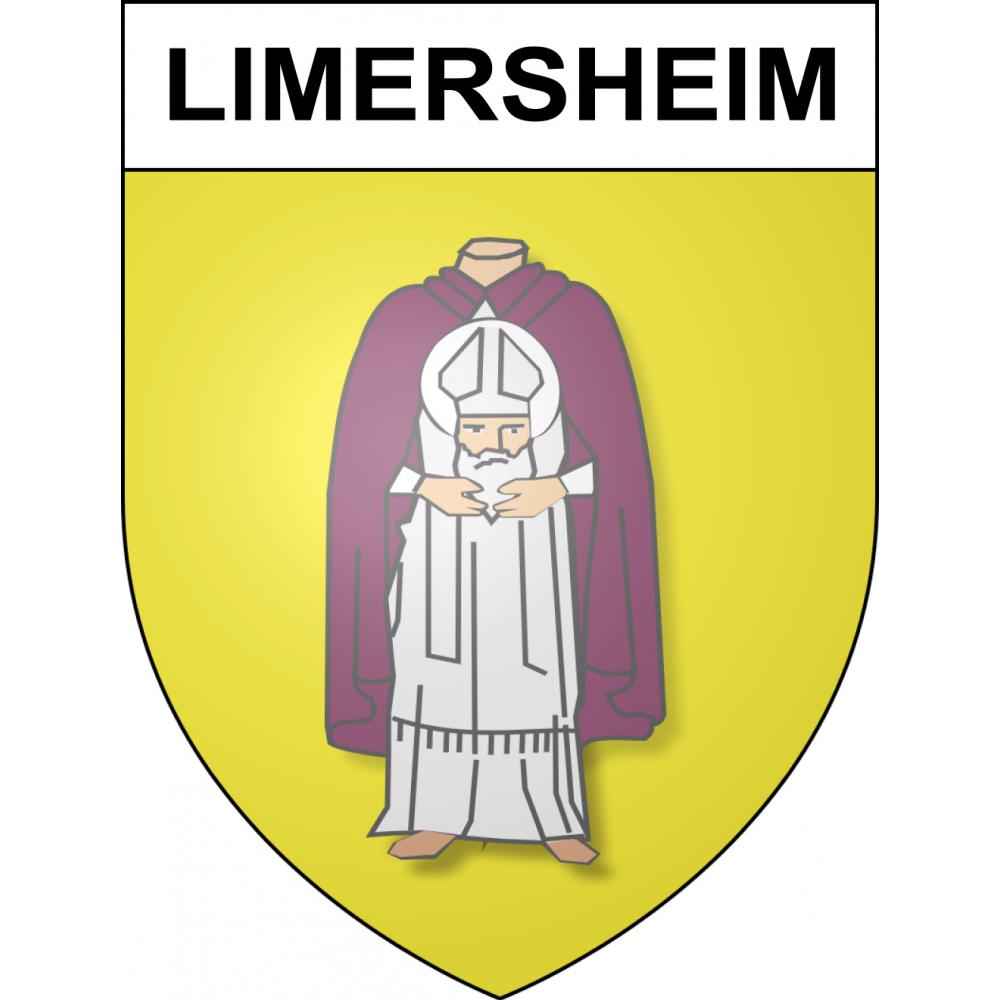 Pegatinas escudo de armas de Limersheim adhesivo de la etiqueta engomada
