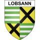 Pegatinas escudo de armas de Lobsann adhesivo de la etiqueta engomada