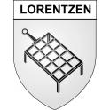 Pegatinas escudo de armas de Lorentzen adhesivo de la etiqueta engomada