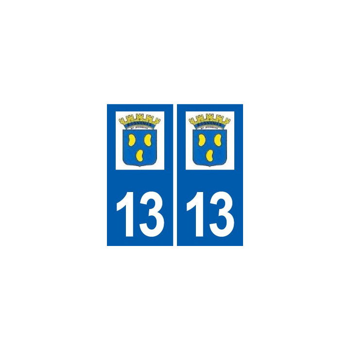 13 Rognonas blason ville autocollant plaque sticker