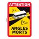 Angle mort sticker modèle Camion OU Bus choix du lot autocollant auto transport