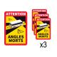 Angles morts bus camping car sticker autocollant 36
