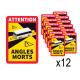 Angles morts bus camping car sticker autocollant 36