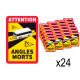 Angles morts bus camping car sticker autocollant 36