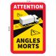 Angles morts bus camping car sticker autocollant 36