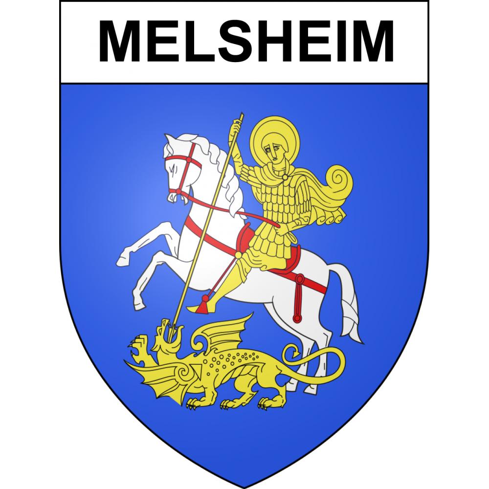 Melsheim Sticker wappen, gelsenkirchen, augsburg, klebender aufkleber