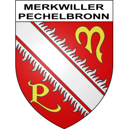 Stickers coat of arms Merkwiller-Pechelbronn adhesive sticker