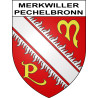 Merkwiller-Pechelbronn 67 ville sticker blason écusson autocollant adhésif