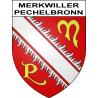 Merkwiller-Pechelbronn Sticker wappen, gelsenkirchen, augsburg, klebender aufkleber