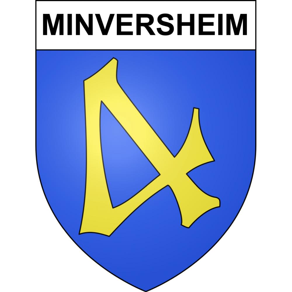 Minversheim 67 ville sticker blason écusson autocollant adhésif