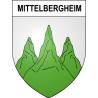 Mittelbergheim Sticker wappen, gelsenkirchen, augsburg, klebender aufkleber