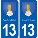 13 Roquefort-la-Bédoule logo ville autocollant plaque sticker
