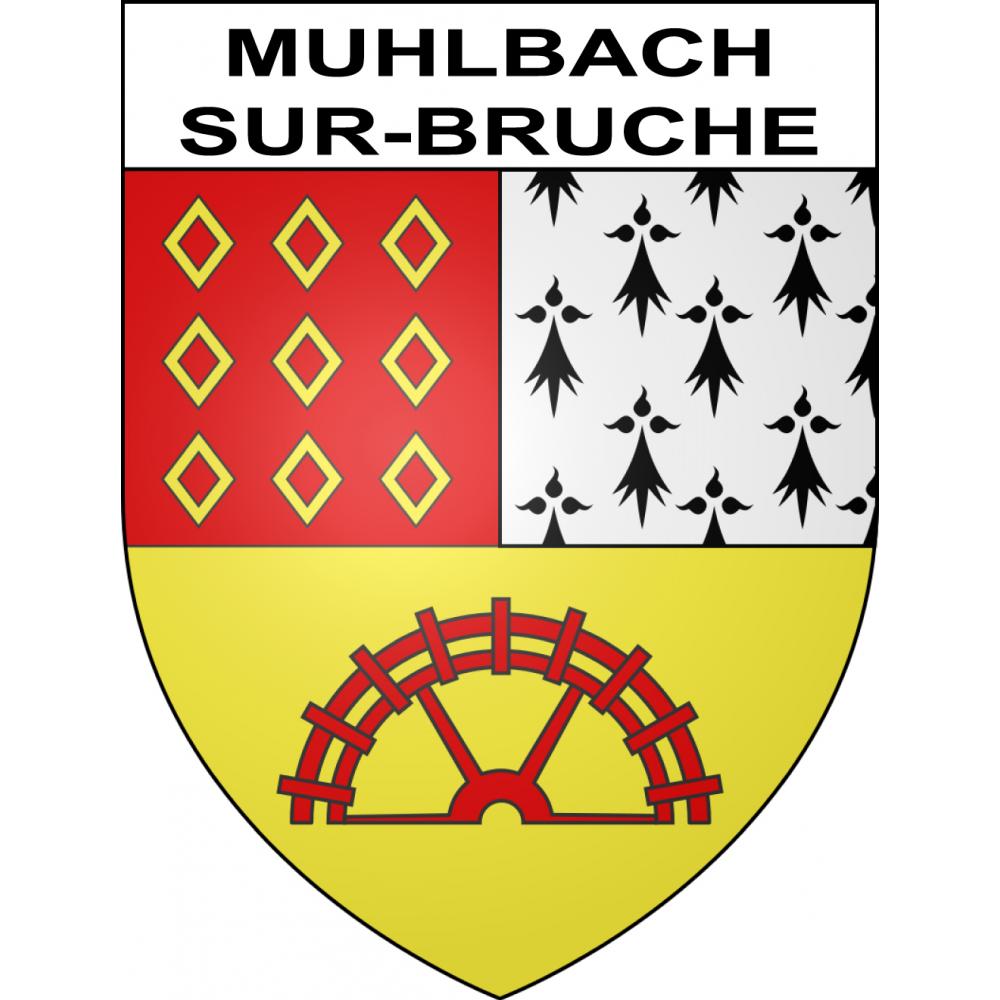 Muhlbach-sur-Bruche 67 ville sticker blason écusson autocollant adhésif