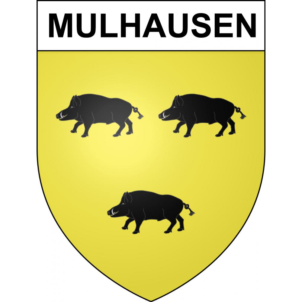 Mulhausen Sticker wappen, gelsenkirchen, augsburg, klebender aufkleber
