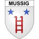 Mussig Sticker wappen, gelsenkirchen, augsburg, klebender aufkleber