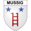 Stickers coat of arms Mussig adhesive sticker