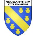 Stickers coat of arms Neugartheim-Ittlenheim adhesive sticker