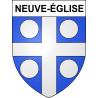 Pegatinas escudo de armas de Neuve-Église adhesivo de la etiqueta engomada