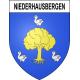 Stickers coat of arms Niederhausbergen adhesive sticker