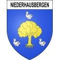 Stickers coat of arms Niederhausbergen adhesive sticker