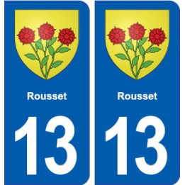 13 Roquefort-la-Bédoule blason ville autocollant plaque sticker