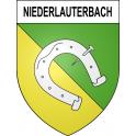 Stickers coat of arms Niederlauterbach adhesive sticker