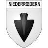 Pegatinas escudo de armas de Niederrœdern adhesivo de la etiqueta engomada