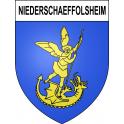 Stickers coat of arms Niederschaeffolsheim adhesive sticker