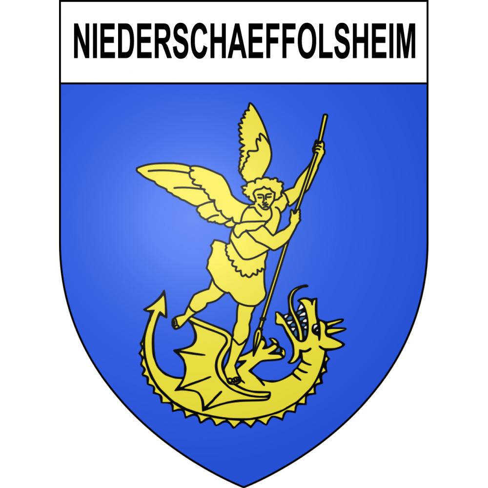 Stickers coat of arms Niederschaeffolsheim adhesive sticker