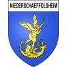 Adesivi stemma Niederschaeffolsheim adesivo