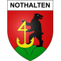 Nothalten Sticker wappen, gelsenkirchen, augsburg, klebender aufkleber
