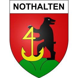 Nothalten Sticker wappen, gelsenkirchen, augsburg, klebender aufkleber