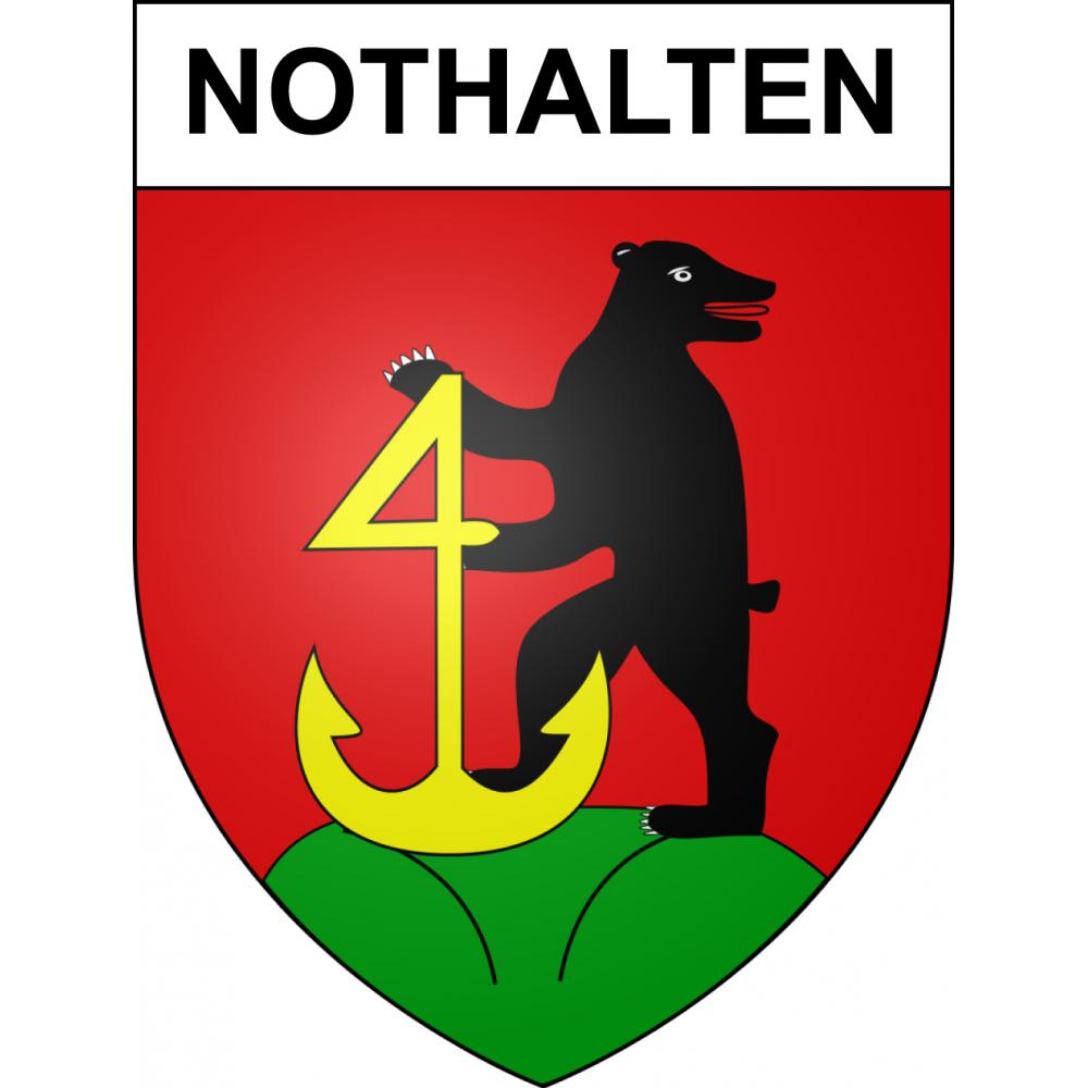 Nothalten Sticker wappen, gelsenkirchen, augsburg, klebender aufkleber