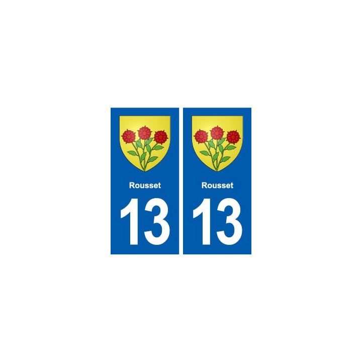 13 Roquefort-la-Bédoule blason ville autocollant plaque sticker