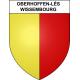 Oberhoffen-lès-Wissembourg 67 ville sticker blason écusson autocollant adhésif