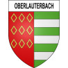 Pegatinas escudo de armas de Oberlauterbach adhesivo de la etiqueta engomada