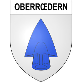Oberrœdern 67 ville sticker blason écusson autocollant adhésif