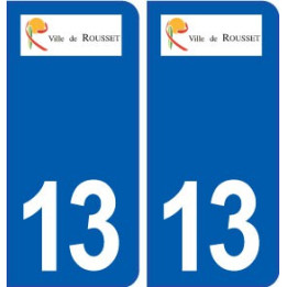 13 Rousset blason ville autocollant plaque sticker
