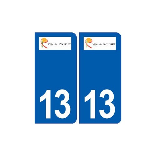 13 Rousset blason ville autocollant plaque sticker