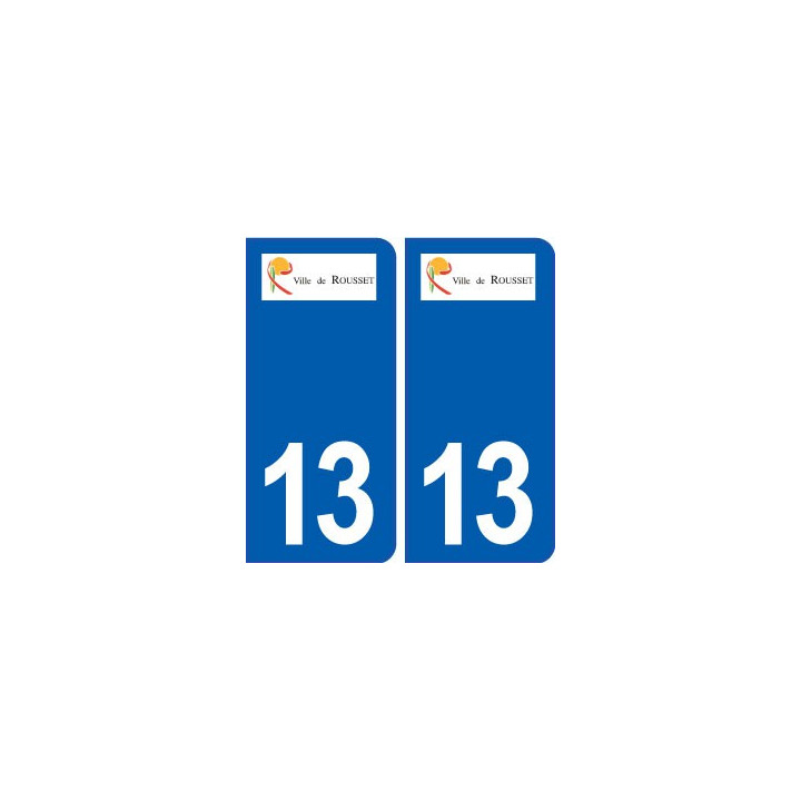 13 Rousset blason ville autocollant plaque sticker