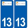 13 Rousset blason ville autocollant plaque sticker