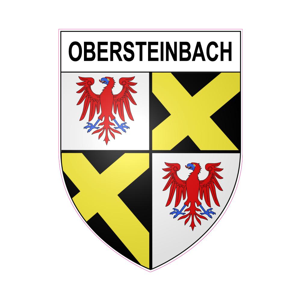 Obersteinbach 67 ville sticker blason écusson autocollant adhésif