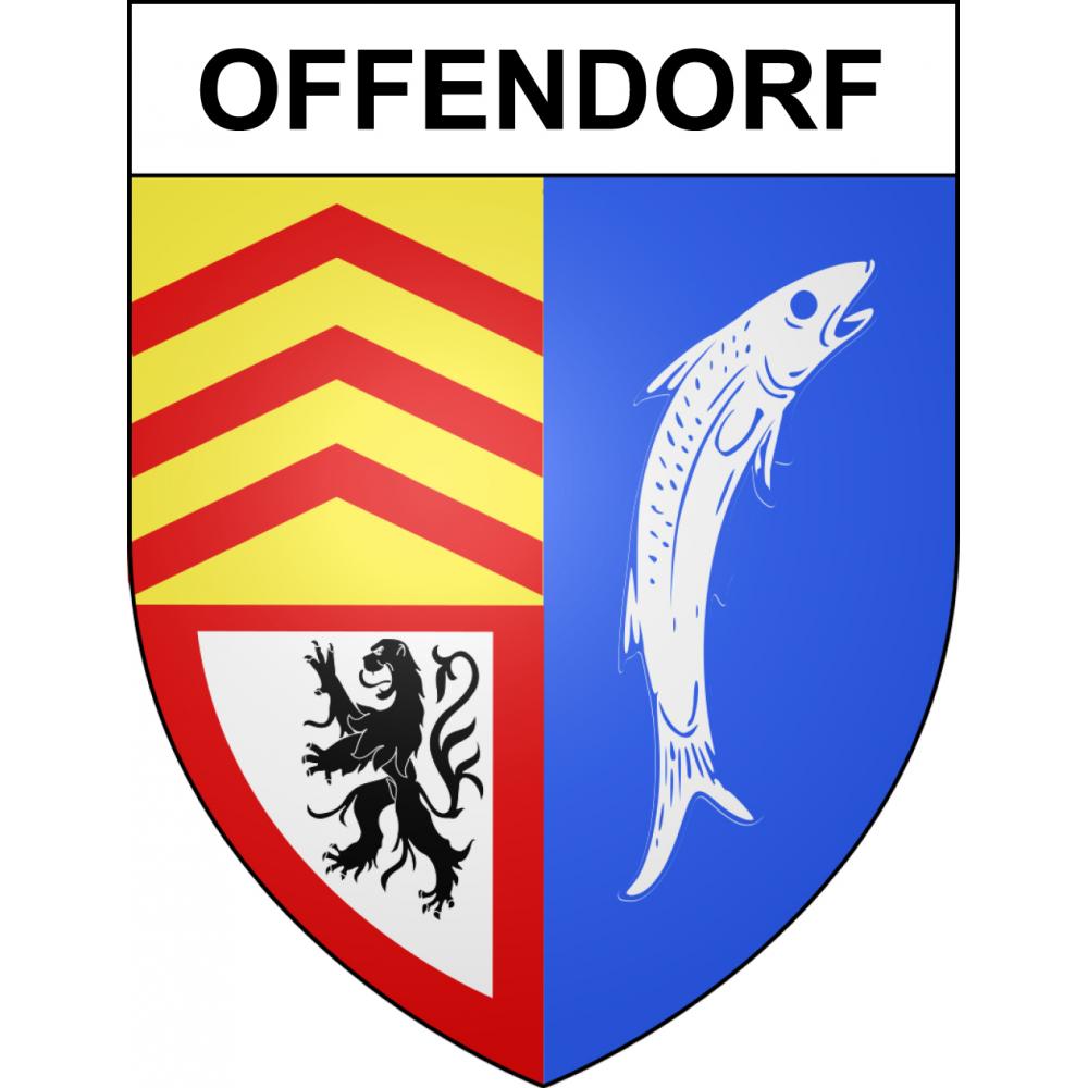 Offendorf 67 ville sticker blason écusson autocollant adhésif