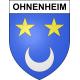 Stickers coat of arms Ohnenheim adhesive sticker