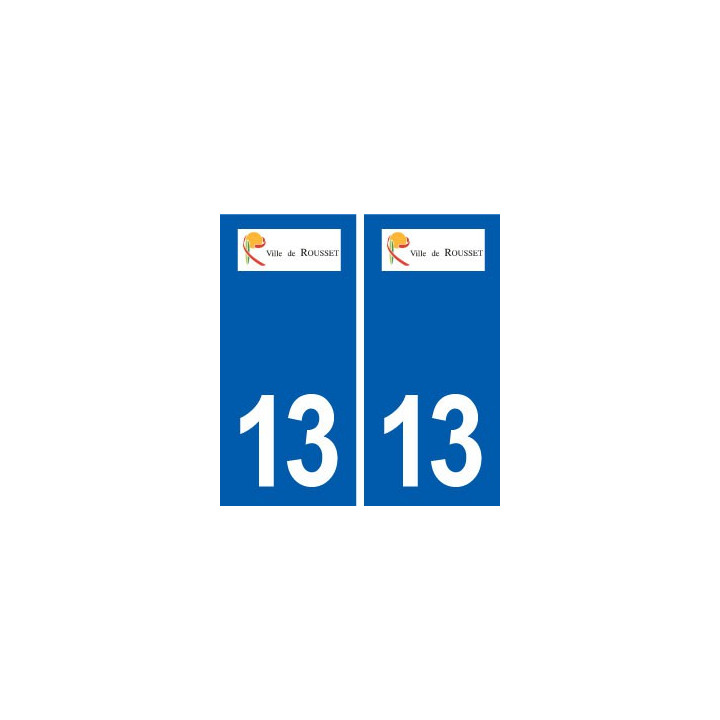 13 Rousset blason ville autocollant plaque sticker