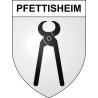 Pfettisheim 67 ville sticker blason écusson autocollant adhésif