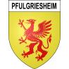 Pegatinas escudo de armas de Pfulgriesheim adhesivo de la etiqueta engomada